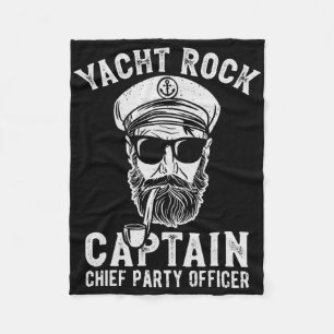 Yacht Rock Captain Pontoon Boat Party Zeilboot Fleece Deken