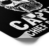 Yacht Rock Captain Pontoon Boat Party Zeilboot Poster (Hoek)