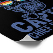 Yacht Rock Captain Pontoon Boat Party Zeilboot Poster (Hoek)