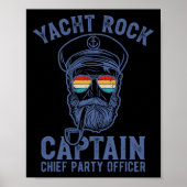 Yacht Rock Captain Pontoon Boat Party Zeilboot Poster (Voorkant)