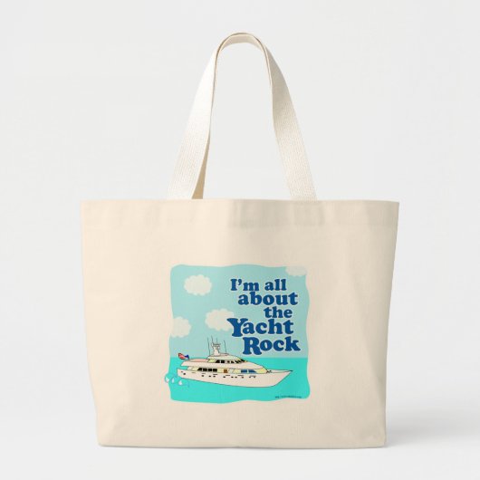 Yacht Rock Funny Cartoon Music Slogan Tas (Voorkant)