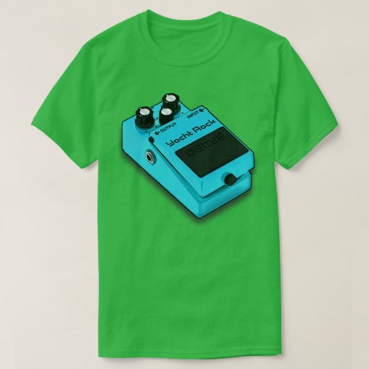Yacht Rock Guitar Effects Pedaal Gitarist Design T-shirt (Design voorkant)