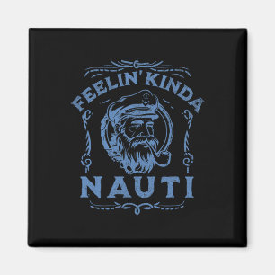 Yacht Rock Party Nauti Motorboot Captain Love Mot Magneet