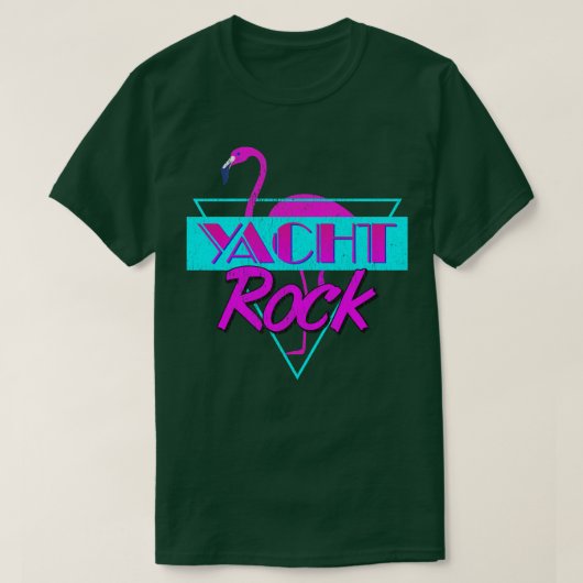 Yacht Rock Retro Flamingo T-shirt (Design voorkant)