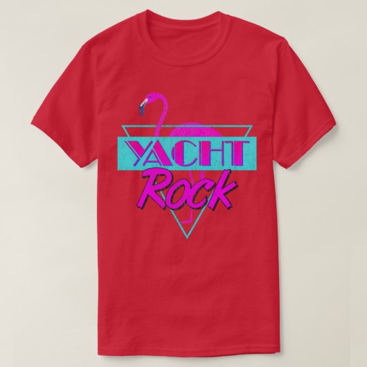 Yacht Rock Retro Flamingo T-shirt (Design voorkant)