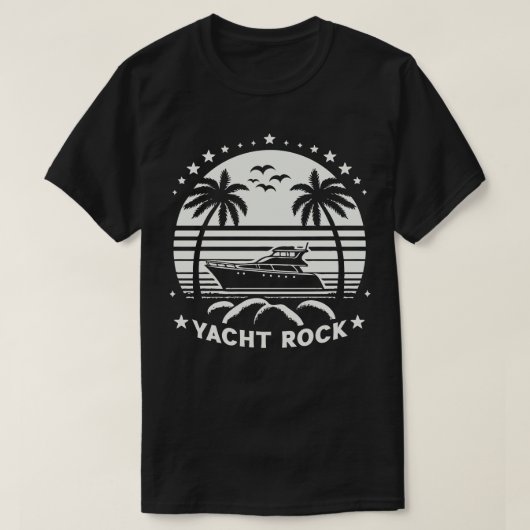 Yacht Rock Retro jaren 80 stijl T-shirt (Design voorkant)