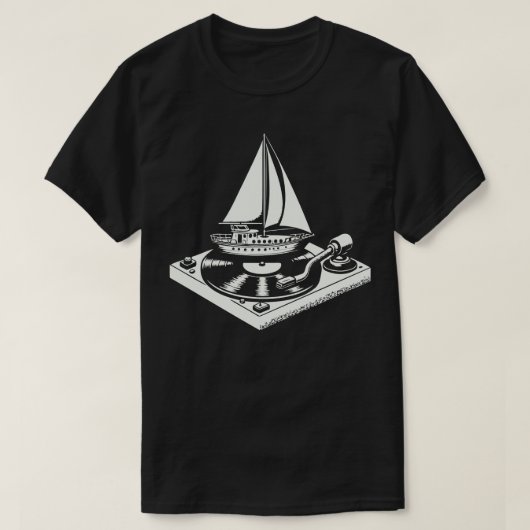 Yacht Rock Vinyl Lover T-shirt (Design voorkant)