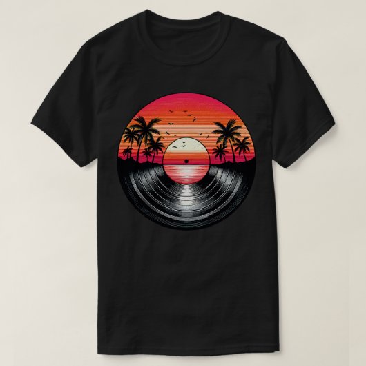 Yacht Rock Vinyl Record T-shirt (Design voorkant)