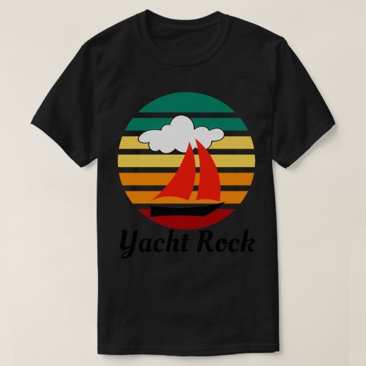 Yacht Rock White Design T-shirt (Design voorkant)