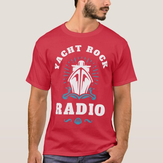 YACHT ROCK WITTE LETTERS T-SHIRT (Voorkant)