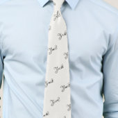 Yacht Script Typografie Stijlvol Stropdas