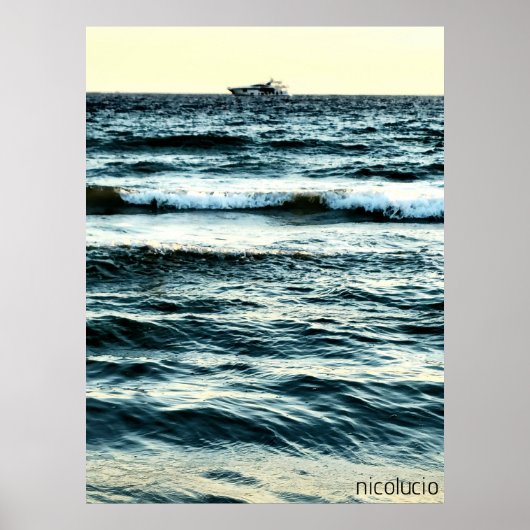Yacht & Sea. Print, Value Poster Paper (Matte) (Voorkant)