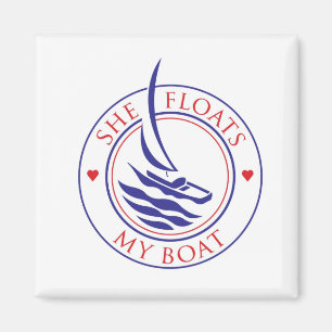 Yachtes_she drijft mijn boot Magnet