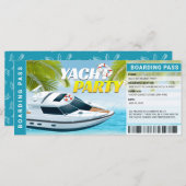 Yachting Boat Cruise Retirement Party Uitnodiging (Voorkant / Achterkant)