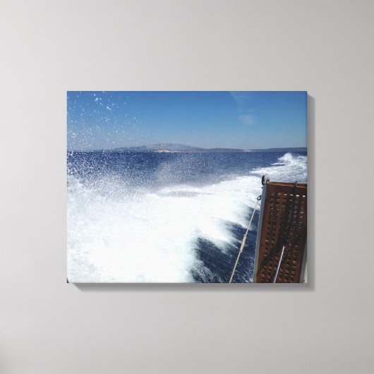 yachting in Croatia Canvas Afdruk (Voorkant)