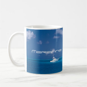Yachting in het blauw koffiemok