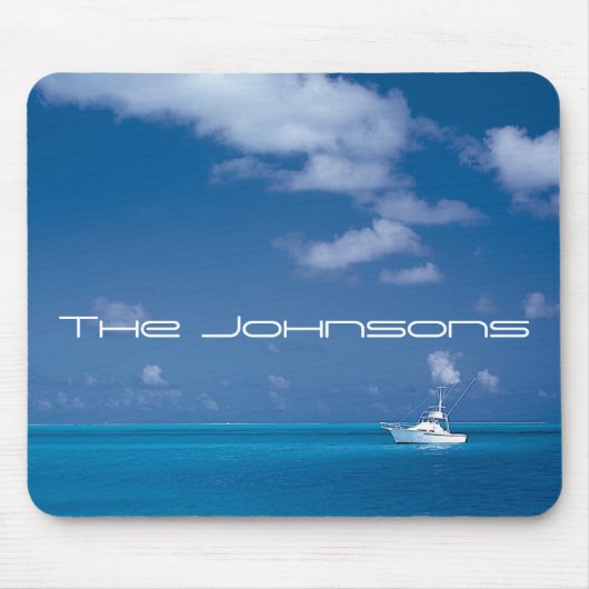 Yachting in het blauw muismat (Voorkant)