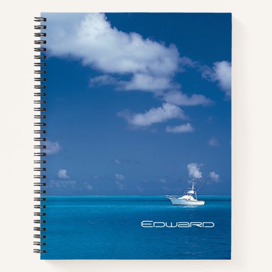 Yachting in het blauw notitieboek (Voorkant)