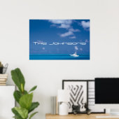 Yachting in het blauw poster (Thuiskantoor)