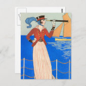 Yachting Wear by George Barbier Briefkaart (Voorkant / Achterkant)