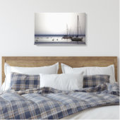 Yachts II gewikkeld canvas Afdruk (Insitu (Slaapkamer))