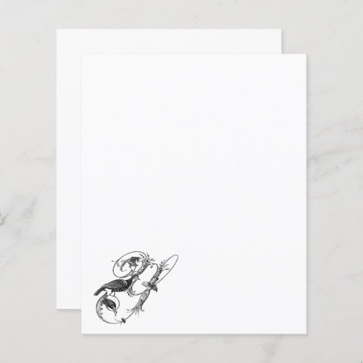 Yacou Bird  Design Italiaans papier (Voorkant / Achterkant)