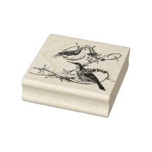 Yacou Vogel Houten Stempel