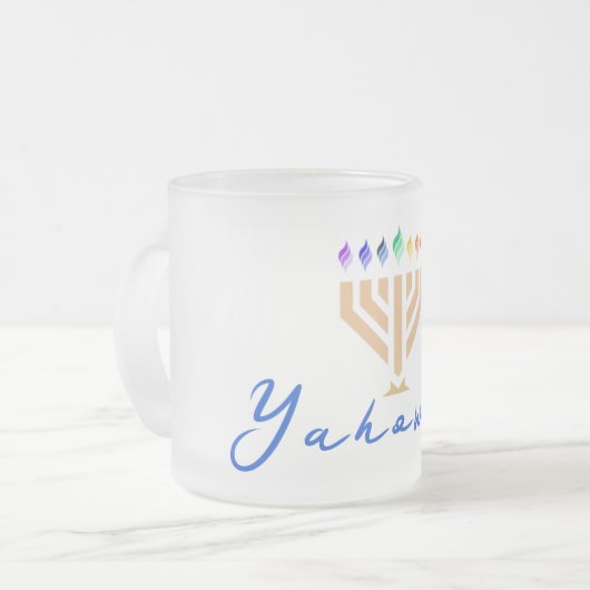 Yada Yahowah Merch; Frosted Coffee Mok (Voorkant links)