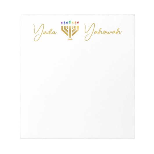 Yada Yahowah Notepad  Notitieblok (Voorkant)