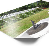 Yaddo Garden's Sun Dial uit 1904 Foto Afdruk (Hoek)