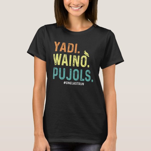 Yadi Waino Pujols Retro T-shirt (Voorkant)