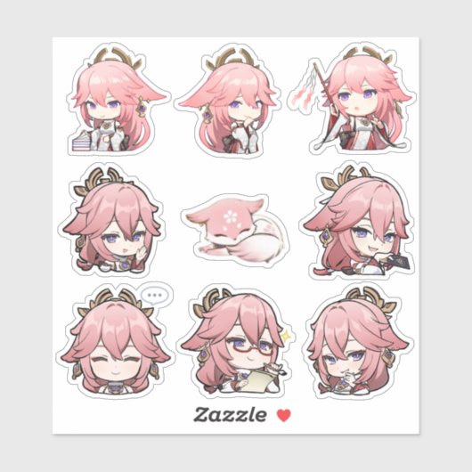Yae Miko Stickers (Vel)