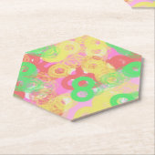 Yaei 88888 abstracte kunst kartonnen onderzetters (Schuin)