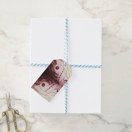 Yaei Creepy Doll Art Cadeaulabel (Met Touw)