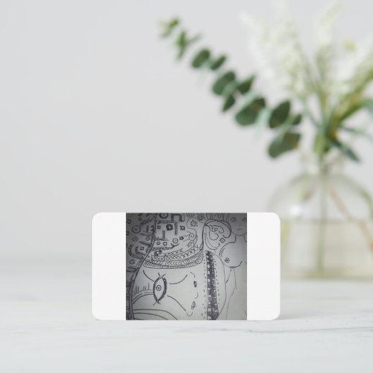 Yaei Cubicism Style Contactkaartje (Staand voorkant)