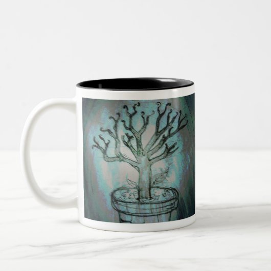 yaei dode bonsai boom tweekleurige koffiemok (Links)
