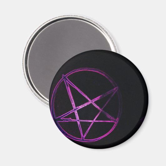 yaei paarse pentagram magneet (Voorkant / Achterkant)