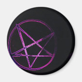 yaei paarse pentagram magneet (Voorkant)