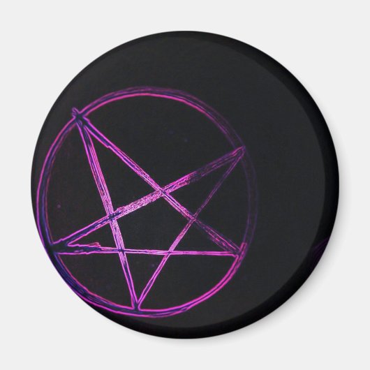 yaei paarse pentagram magneet (Voorkant)