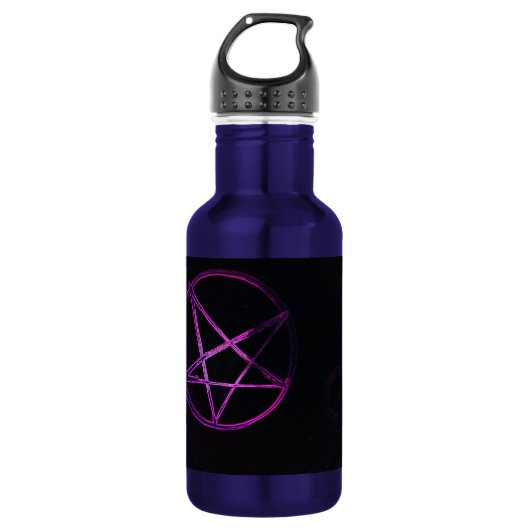 yaei paarse pentagram waterfles  (Voorkant)