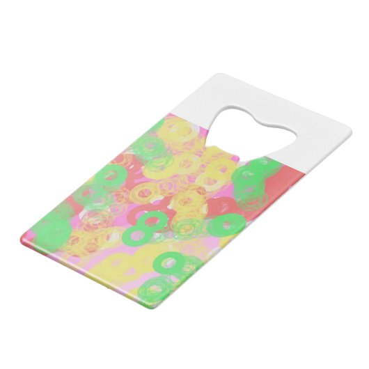 yaei snoep ontwerp zo fantastisch creditkaart flessenopener (Achterkant Gekanteld)