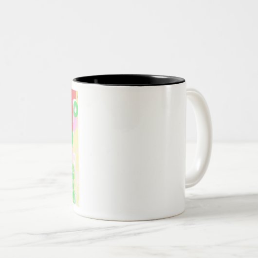 yaei snoep ontwerp zo fantastisch tweekleurige koffiemok (Voorkant rechts)