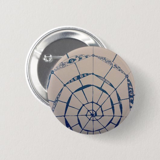 Yaei Spiderwebs Art Ronde Button 5,7 Cm (Voorkant /achterkant)