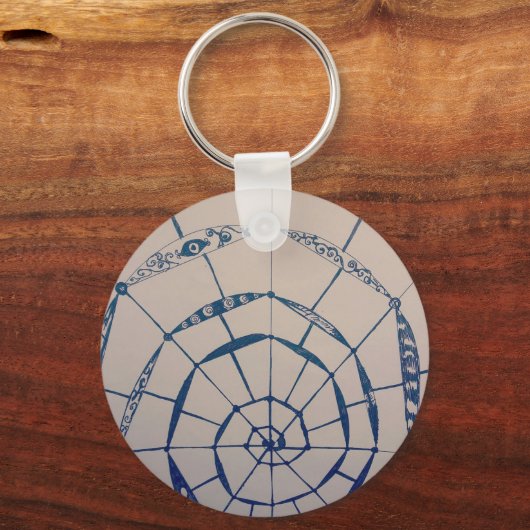 Yaei Spiderwebs Art Sleutelhanger (Voorkant)