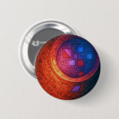 Yaei UFO Ronde Button 5,7 Cm (Voorkant /achterkant)