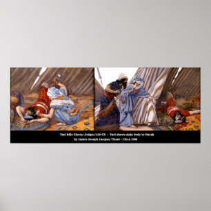 Yael Slays Sisera #4 - rechters 5:26-27 Poster