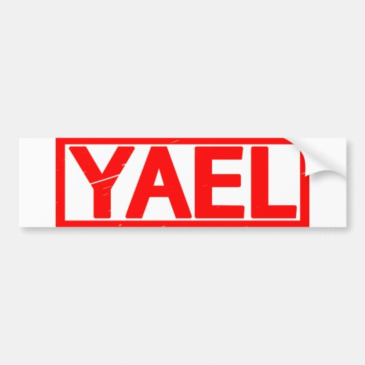 Yael Stamp Bumpersticker (Voorkant)