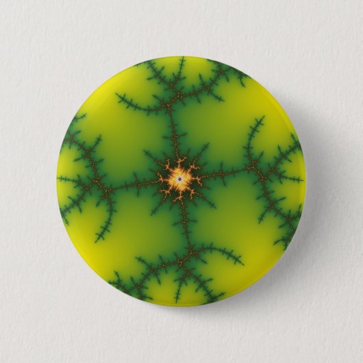 Yag Beam Fractal Art Ronde Button 5,7 Cm (Voorkant)
