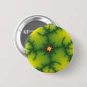 Yag Beam Fractal Art Ronde Button 5,7 Cm (Voorkant /achterkant)