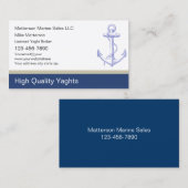 Yaght Broker Visitekaartjes (Voorkant / Achterkant)